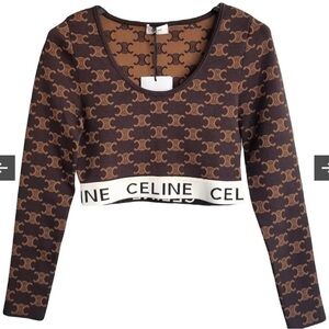 Celine
Monogram Silk Crop Top w/ Tags